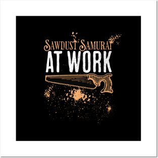 Sawdust Samurai At Work Funny Classic T-Shirt Design Posters and Art